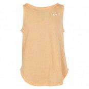 Nike Girls' Training Tank, Melon Tint/White, L,  Linnen
