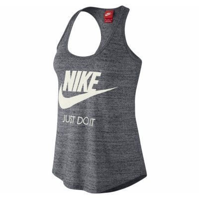 Nike Gym Vintage Tank, Carbon Heather/Sail, Xl,  Nike