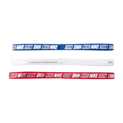 Nike Headbands 2.0 3 Pk Metall, University Red/White/Game Roya, Onesize,  Nike
