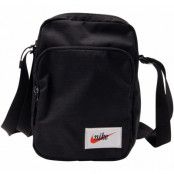 nike heritage small items bag, black/black/orange blaze, onesize,  nike