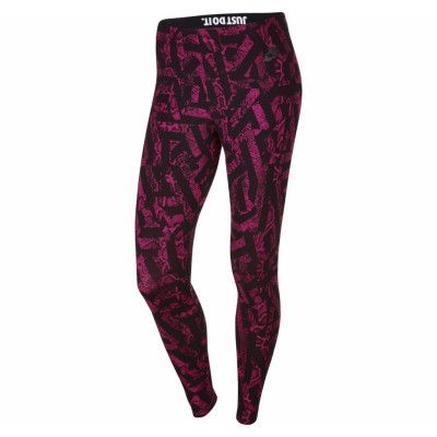 Nike Leg-A-See-Aop, Sport Fuchsia/Black, M,  Byxor
