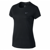 Nike Miler Short Sleeve, Black/Reflective Silv, L,  T-Shirts