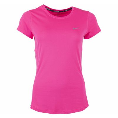 Nike Miler Short Sleeve, Hyper Pink/Reflective Silv, L,  T-Shirts
