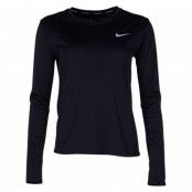 Nike Miler Women's Running Top, Black/Reflective Silv, L,  Nike