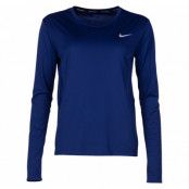 Nike Miler Women's Running Top, Blue Void/Reflective Silv, L,  Nike