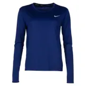 Nike Miler Women's Running Top, Blue Void/Reflective Silv, S,  Nike