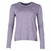 Nike Miler Women's Running Top, Gunsmoke/Htr/Reflective Silv, M,  Löparkläder