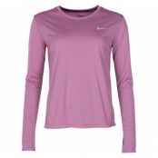 Nike Miler Women's Running Top, Plum Dust/Reflective Silv, L,  Nike