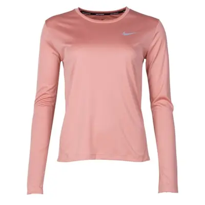 Nike Miler Women's Running Top, Rose Gold/Reflective Silv, M,  Löparkläder