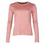 Nike Miler Women's Running Top, Rose Gold/Reflective Silv, S,  Nike