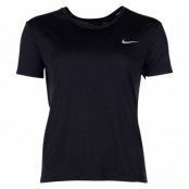 Nike Miler Women's Short-Sleev, Black/Reflective Silv, S,  Nike