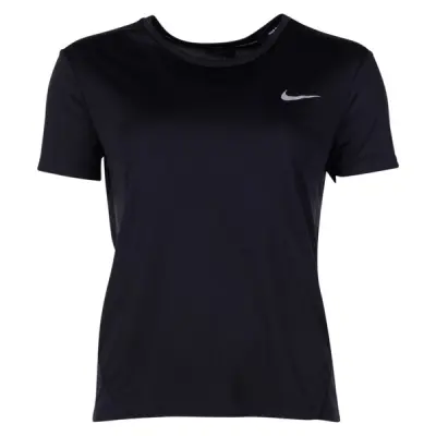 Nike Miler Women's Short-Sleev, Black/Reflective Silv, Xs,  Nike