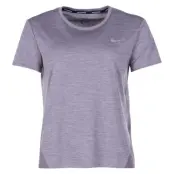 Nike Miler Women's Short-Sleev, Gunsmoke/Htr/Reflective Silv, L,  Nike