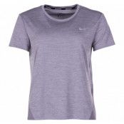 Nike Miler Women's Short-Sleev, Gunsmoke/Htr/Reflective Silv, Xl, Nike