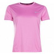 Nike Miler Women's Short-Sleev, Magic Flamingo/Reflective Silv, M,  Tränings-T-Shirts