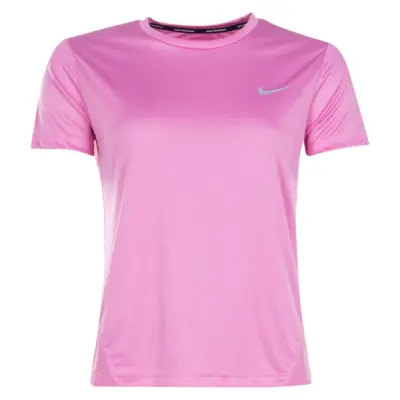 Nike Miler Women's Short-Sleev, Magic Flamingo/Reflective Silv, Xs,  Tränings-T-Shirts