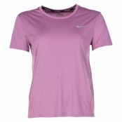 Nike Miler Women's Short-Sleev, Plum Dust/Reflective Silv, Xxl,  Nike