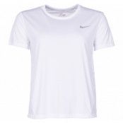 Nike Miler Women's Short-Sleev, White/Reflective Silv, L,  Nike