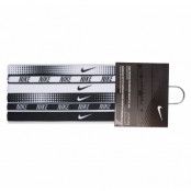 Nike Printed Headbands Assorte, White/White/Black, Onesize,  Pannband
