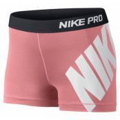 Nike Pro 3" Logo Short, Sunblush/Black/White, L,  Byxor