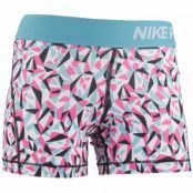 Nike Pro Cl Aop1 Boy Shrt Yth, White/Omega Blue/White, M, Shorts