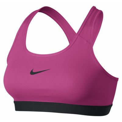 Nike Pro Classic Bra, Vivid Pink/Black/Black, M,  Nike
