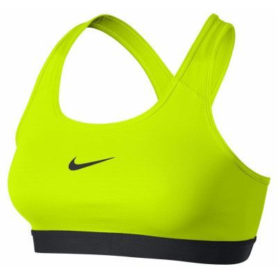 Nike Pro Classic Bra, Volt/Black/Black, M,  Nike