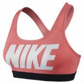 Nike Pro Classic Logo Bra, Sunblush/Black/White, L,  T-Shirts