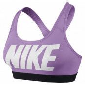 Nike Pro Classic Logo Bra, Violet Shock/Black/White, M,  T-Shirts