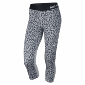 Nike Pro Cool Capri Facet, Wolf Grey/Black/White, S,  Nike