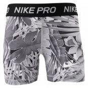 Nike Pro Girls' Printed Boy Sh, Atmosphere Grey/Black/White, M,  Byxor