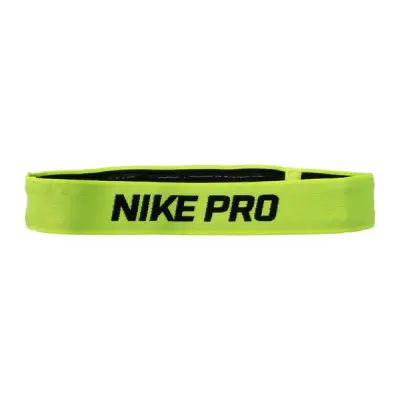 Nike Pro Headband, Volt/Black, Onesize,  Pannband