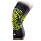 Nike Pro Hyperstrong Knee Slee, Black/Volt, L,  Nike