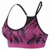 Nike Pro Indy Freeze Frame Bra, Hot Pink/Black/Hot Pink/Black, L,  Nike