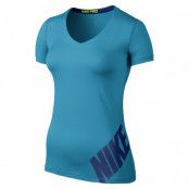 Nike Pro Logo Ss Top, Blue Lagoon/Deep Royal Blue, Xs,  Nike