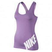 Nike Pro Logo Tank, Violet Shock/White/White, M,  Linnen