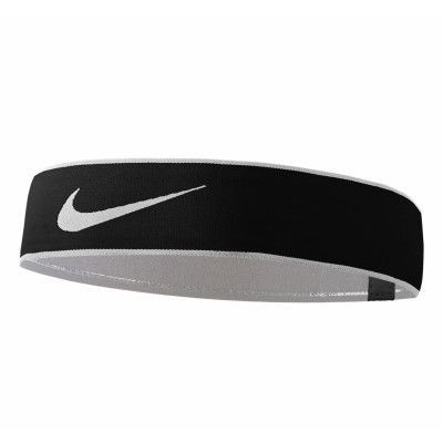 Nike Pro Swoosh Headband 2.0, Black/White/White, Onesize,  Nike