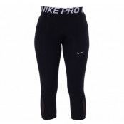 Nike Pro Women's Capris, Black/White, M,  Byxor