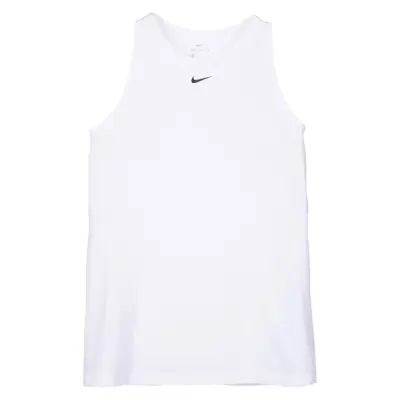Nike Pro Women's Mesh Tank, White/Black, L,  Löpar-Linnen