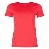 Nike Pro Women's Short-Sleeve, Ember Glow/Black, L,  Nike