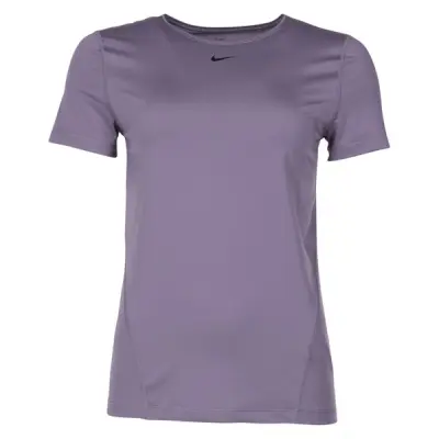 Nike Pro Women's Short-Sleeve, Gunsmoke/Black, L,  Nike