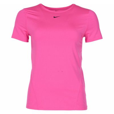 Nike Pro Women's Short-Sleeve, Laser Fuchsia/Black, L,  Nike