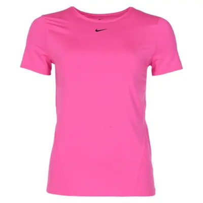 Nike Pro Women's Short-Sleeve, Laser Fuchsia/Black, L,  Nike