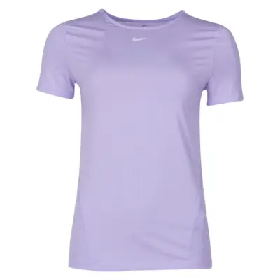 Nike Pro Women's Short-Sleeve, Lavender Mist/White, L,  Nike