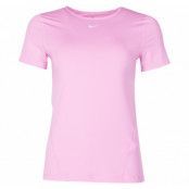 Nike Pro Women's Short-Sleeve, Pink Rise/White, L,  Nike