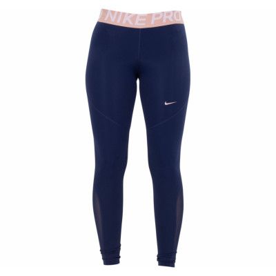 Nike Pro Women's Tights, Midnight Navy/Mtlc Red Bronze, L,  Nike