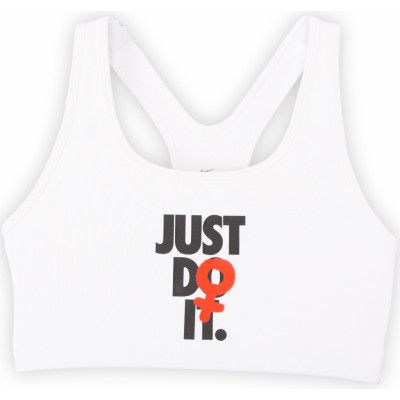 Nike Rebel Swoosh Jdi Bra, White/Black, M,  Sport-Bh
