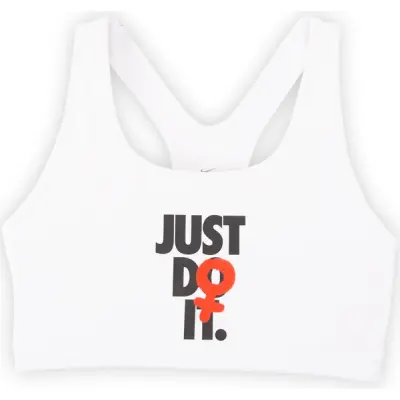 Nike Rebel Swoosh Jdi Bra, White/Black, M,  Sport-Bh