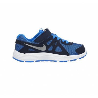 Nike Revolution 2 Psv, Pht Bl/Mtllc Slvr-Obsdn-White, 33.5