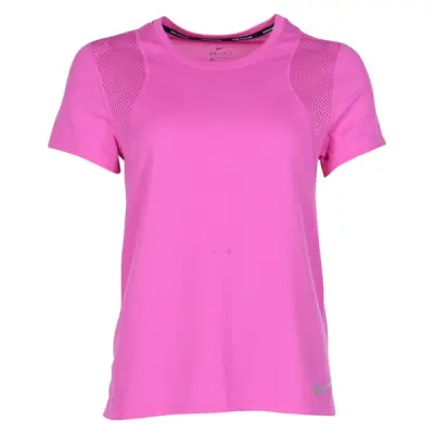Nike Run Women's Short-Sleeve, Active Fuchsia/Reflective Silv, M,  Nike